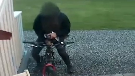 Šokujúce: Muž sexujúci s bicyklom na verejnosti! (video)